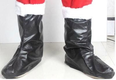 Promotional christmas Gifts Cheap Christmas Santa Claus Boots Fashion Plastic Santa Boots