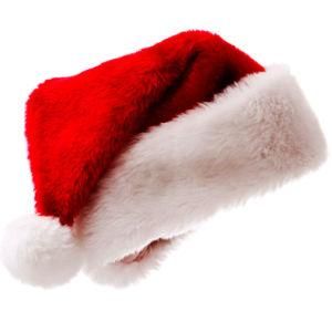 Wholesale Cheap Price Santa Hat Ornament Red Cap Non-Woven Fabrics Classic Christmas Hat