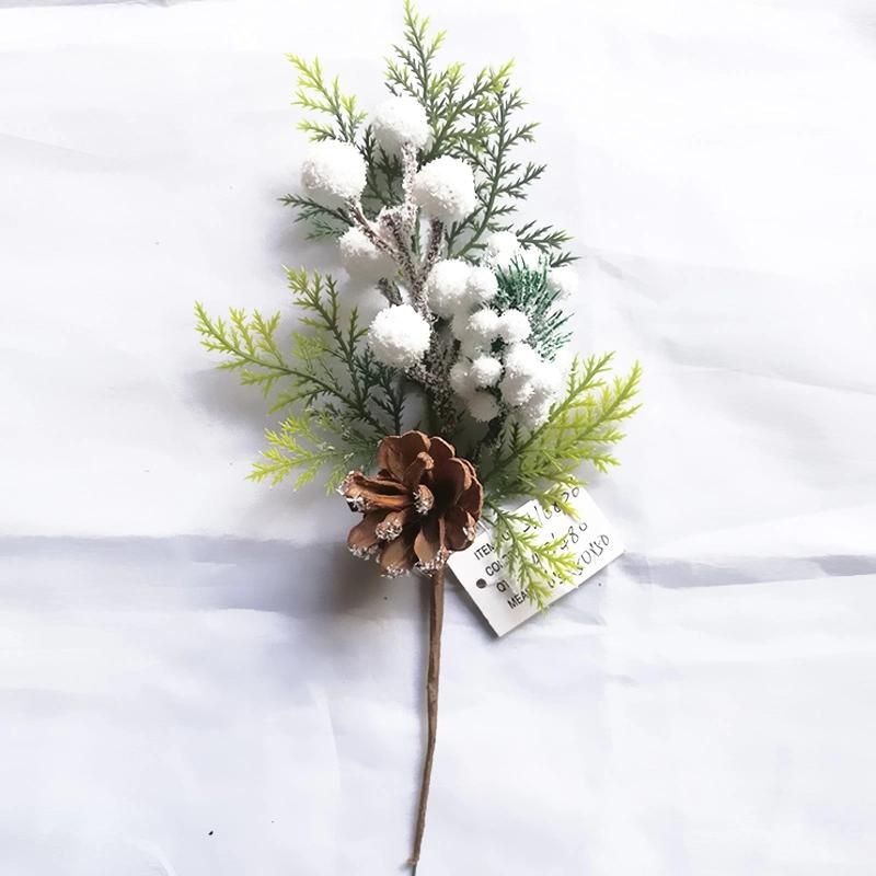 Hot Sale Christmas Pine Needle Pine Cone Cuttings Flower Tree Cuttings Christmas Flower