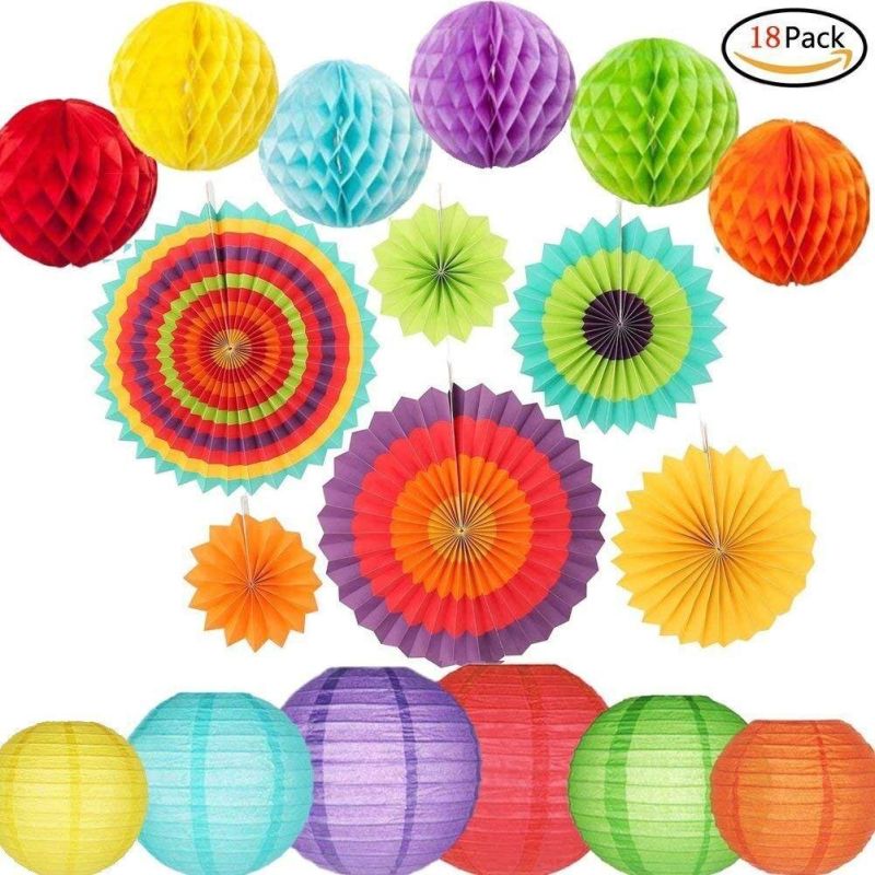 Wholesale Spot 30 Colors 9 Sizes Birthday Party Decorations Circle Lanterns Wedding Festival Birthday Halloween Decoration Pendant