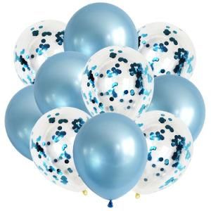 10PCS/Lot 12inch Confetti Balloons Kids Adults Metallic Pearl Helium Globos