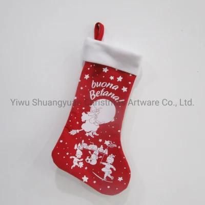 Christmas Stocking for Holiday Wedding Party Decoration Supplies Hook Ornament Craft Gifts