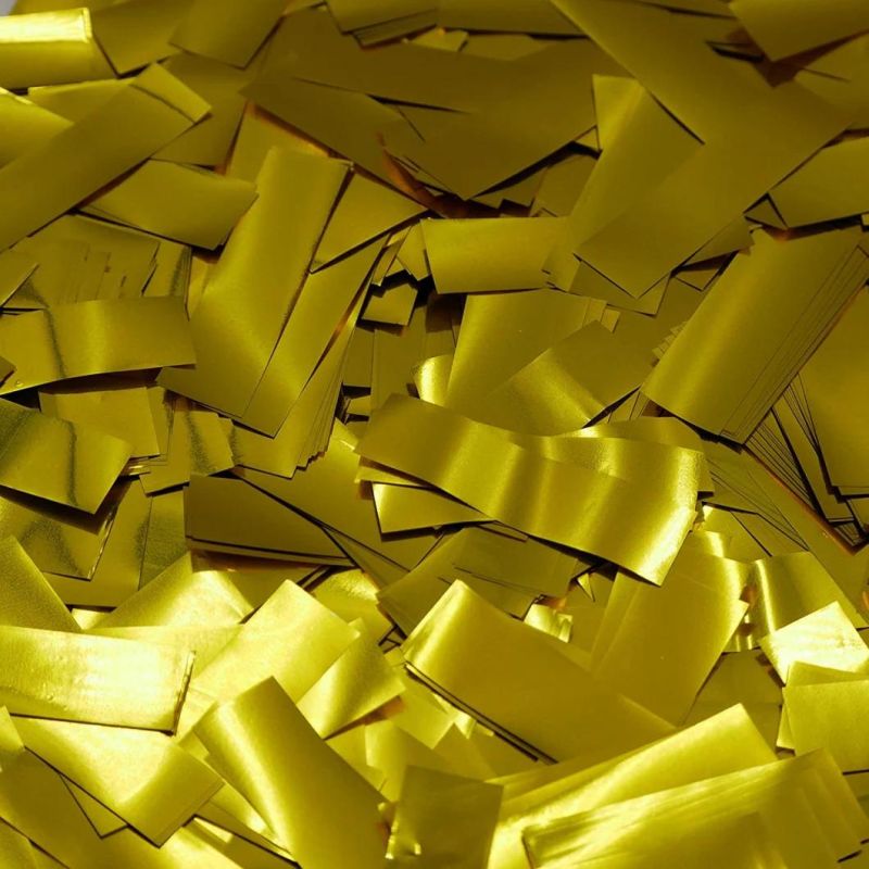 Table Confetti Gold Metallic Foil Slip Confetti for Party Supply and Stage Event