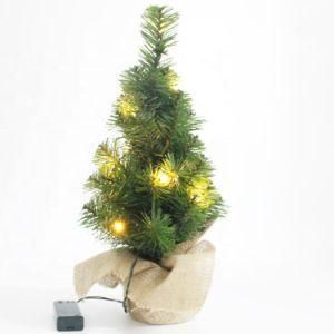 Battery Powered LED Light up Mini Christmas Tree for Home and Car Decor