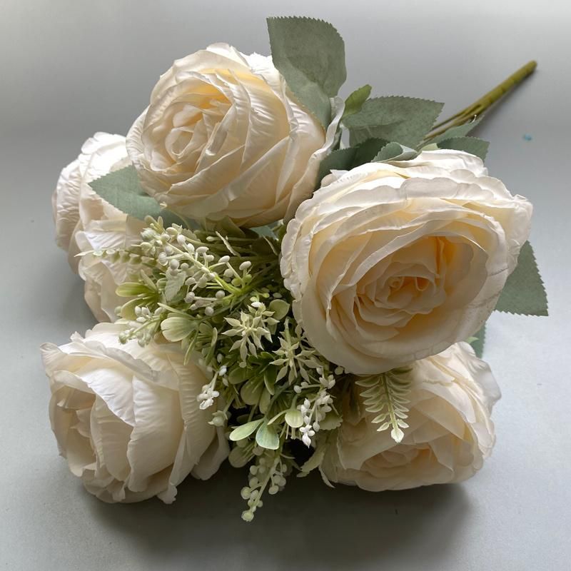 Luxury Artificial Flower Rose Bouquet for Home Decoration