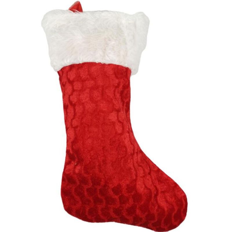 OEM Design Red Christmas Santa Stocking