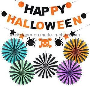 Umiss Paper Fan Bunting Banner Halloween Party Decoration for Factory OEM