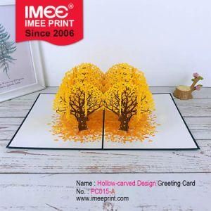 Imee Custom Design Meccanico Sculpt Paper Greeting Cards Christmas Decoration