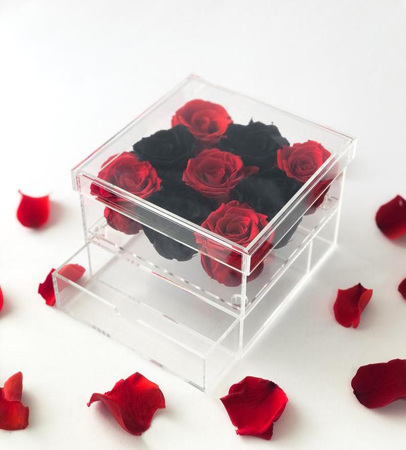 Wholesale Real Preserved Flower in a Box Wedding Anniversary Gifts