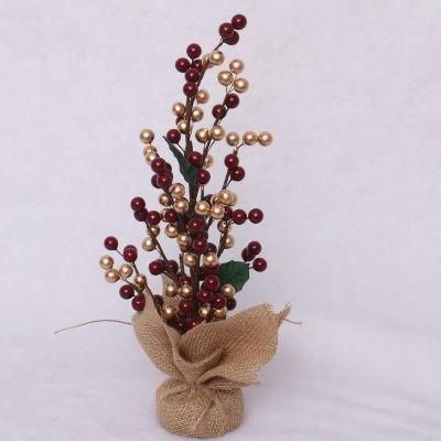 Wholesale Christmas Red Berry Mini Tree Home Decoration Christmas Gift