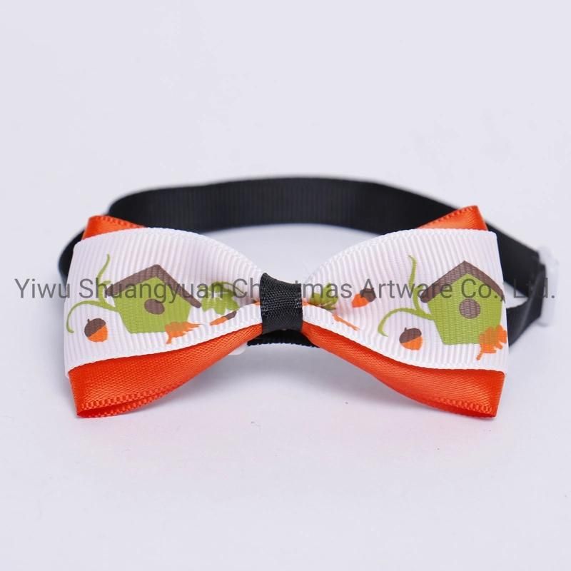 Christmas Pet Supplies Bowknot for Holiday Wedding Party Decoration Supplies Hook Ornament Craft Gifts