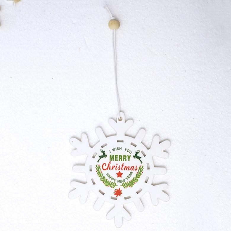 China Supplier Wholesale OEM Wooden Christmas Hanging Wall Decoration