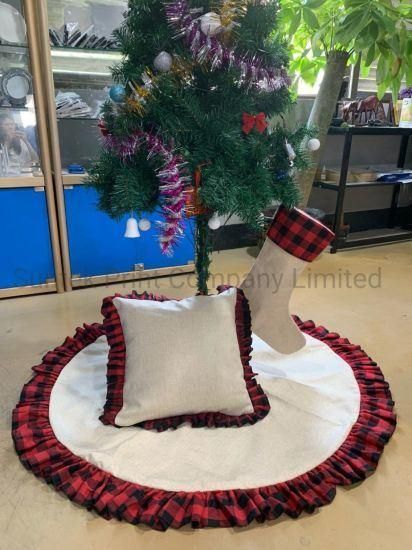 Sublimation Blank Christmas Decoration Burlap Stocking