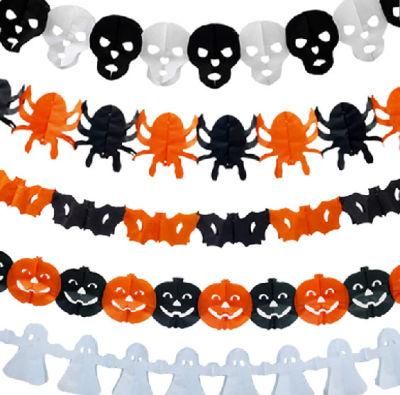 Halloween Decoration Tissue Paper Garland