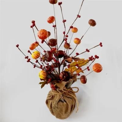 Factory Customized Handmade Iron Wire Fall Decoration Autumn Decor