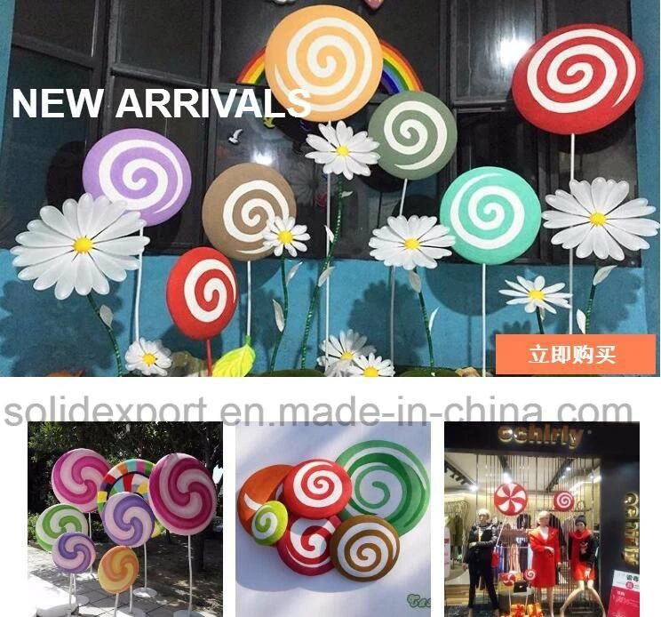 Bubble Carving Lollipop Decoration for Kindergarten Wedding Shop Window Display