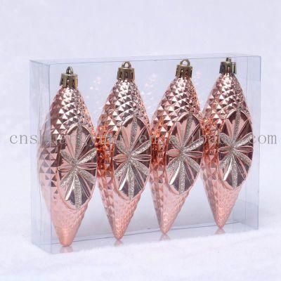 New Design Christmas Shiny Champagne Corn for Holiday Wedding Party Decoration Supplies Hook Ornament Craft Gifts
