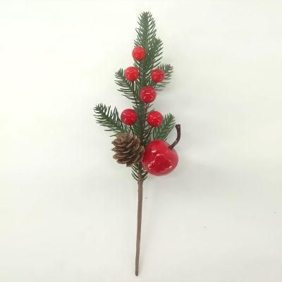 15cm Present Topper 3pk Christmas Decoration Gifts Simulation of Red Fruit Cuttings Christmas Tree Decor