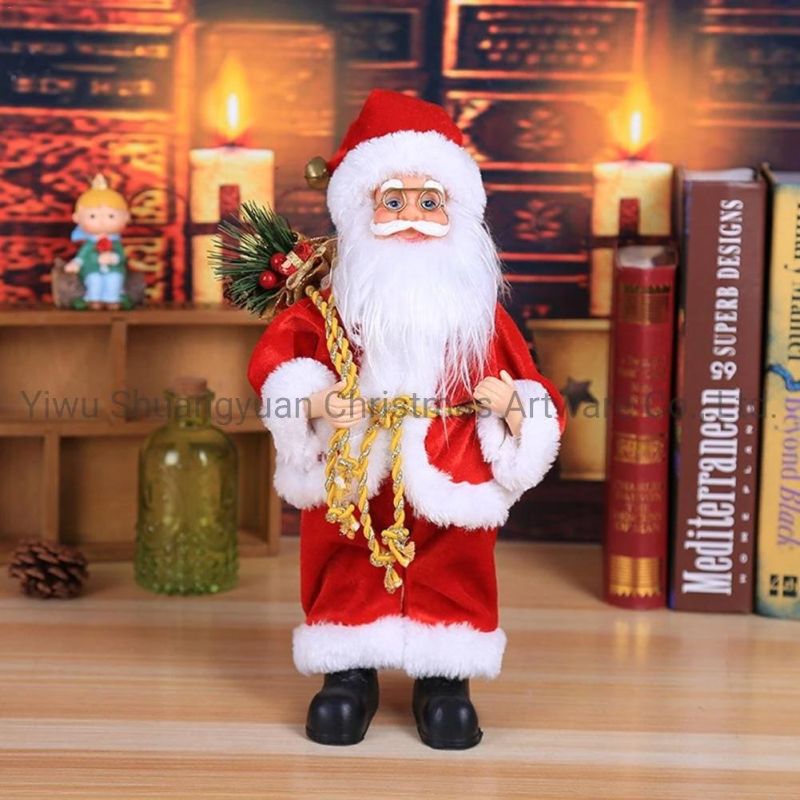 24′′ Christmas Electric Santa Claus Christmas Dolls Santa Claus Toys Xmas Figurines Christmas Gift