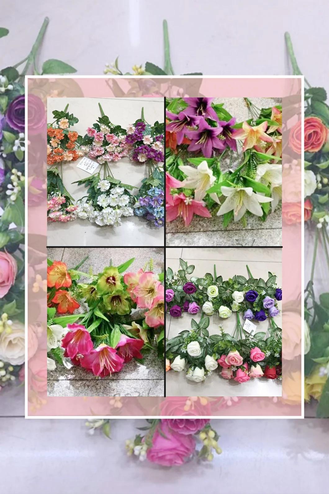 Artificial Roses Silk Flowers Wedding Party Home Office Outdoor Craft Decoration