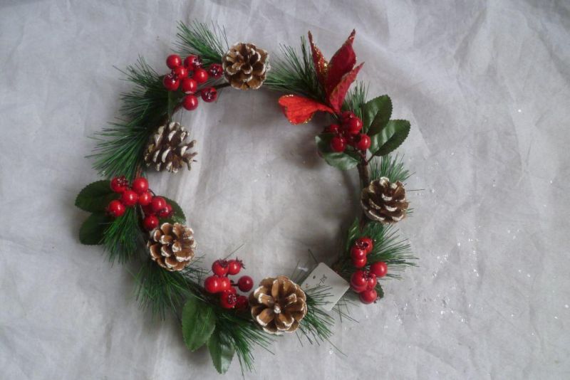 Christmas New Design Wreath for Holiday Wedding Party Decoration Supplies Hook Ornament Craft Gifts