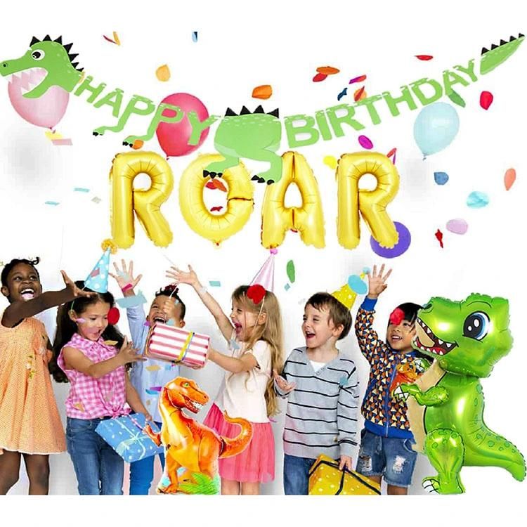 90 PCS Kid Boys Birthday Dinosaur Themed Party Decoration Supplies