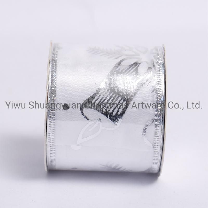 Christmas Ribbon Decor for Holiday Wedding Party Decoration Supplies Hook Ornament Craft Gifts