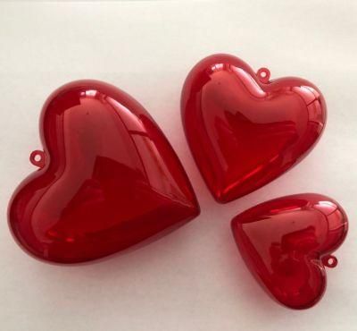 Plastic Heart Shaped Gifts Packaging Favor Box for Valentine&prime;s Day