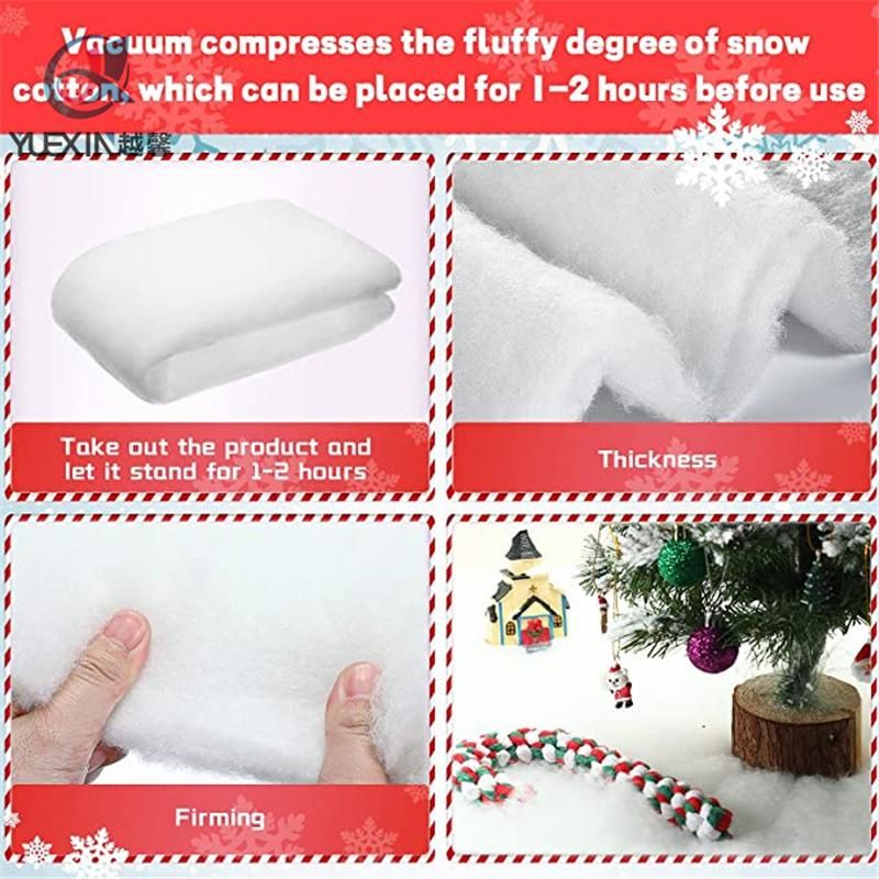 Artificial Fake Snow Blanket Roll Christmas Decor Scene Setter