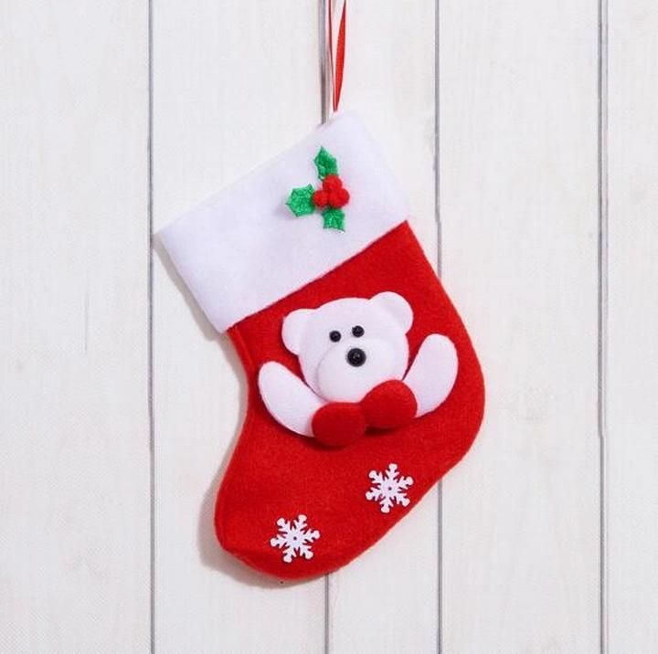 Ornaments Pendant Flannelette Christmas Socks