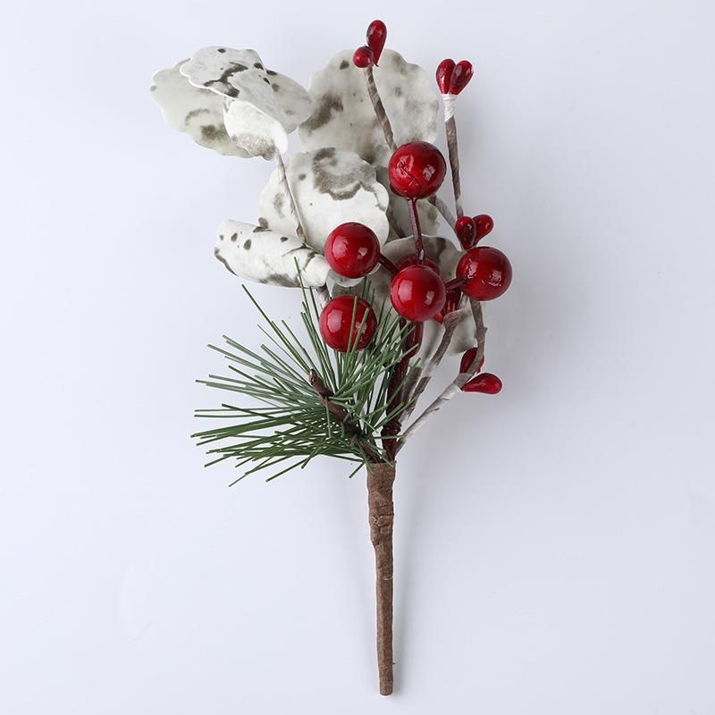 Christmas Decorations Christmas Pine Cone Flower Decoration with Holly Red Berry