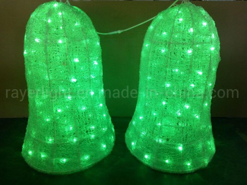 LED Holiday Jingle Bell Street Outdoor Christmas Decoration Motif Light