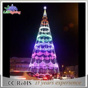 2017 Outdoor Green Color Large LED Rope Light Tree