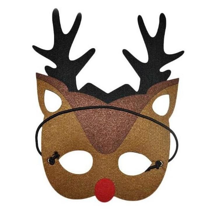 Children Party Cartoon Christmas Face Masks