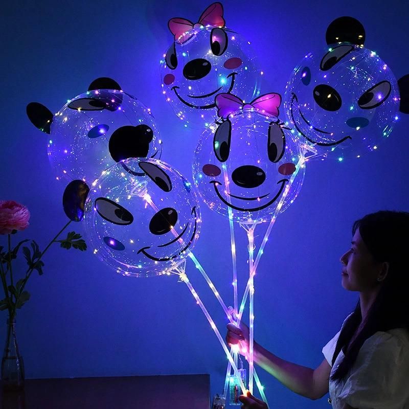 New Style Bobo Balloon with 3m LED Strip Wire and Sticks LED Balloons