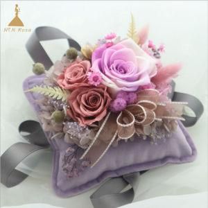 5.5 Inches Square Forever Flowers Sachet Bag Ornament to Put on Doorknobs