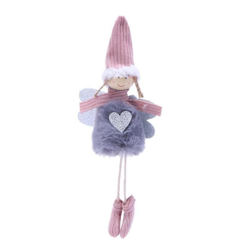 Cute Angel Christmas Plush Doll Ski Pendant Tree Decoration Ornaments