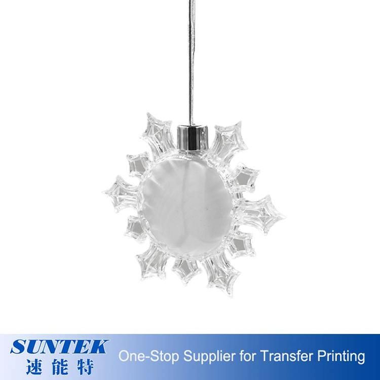Sublimation Blank Snowflake Christmas Ornament with Metal Aluminum Sheet for Outdoor and Indoor Decoration