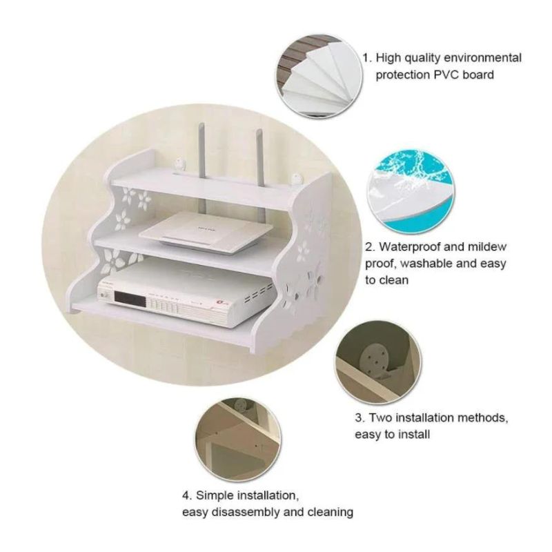 High Quality PVC Foam Board Media Equipment Box TV Stand