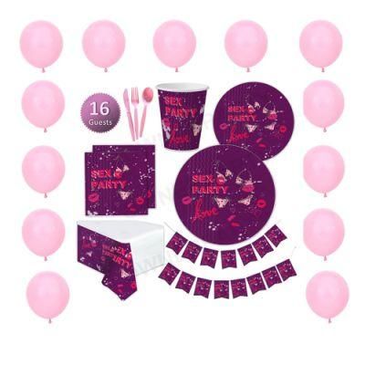 Serves 20 Party Girl Birthday Supplies Decorations Wedding Ladybug Drinking Party Set