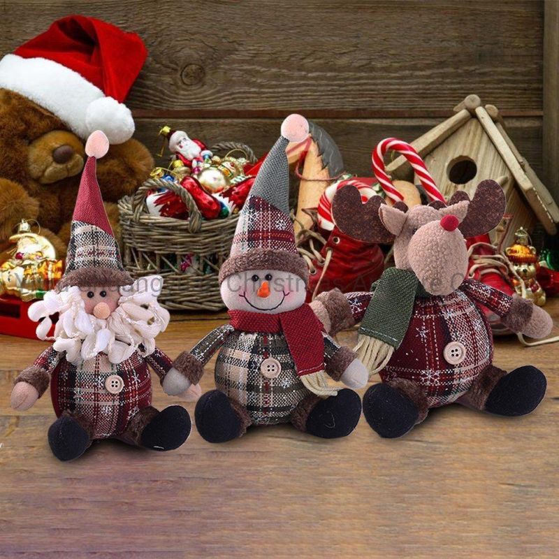 Amazon Hotsale Christmas Snowman Ornament Hanging Snowman Decoration Doll Christmas Tree