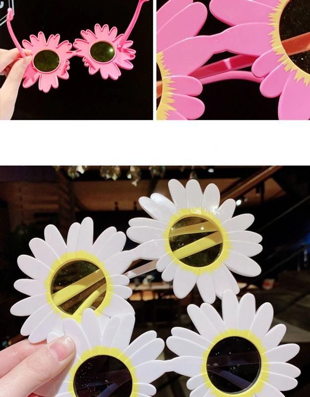 Fashion Sunflower Sunglasses Children Girls Men and Women Holiday Gift Party Supply Glasses