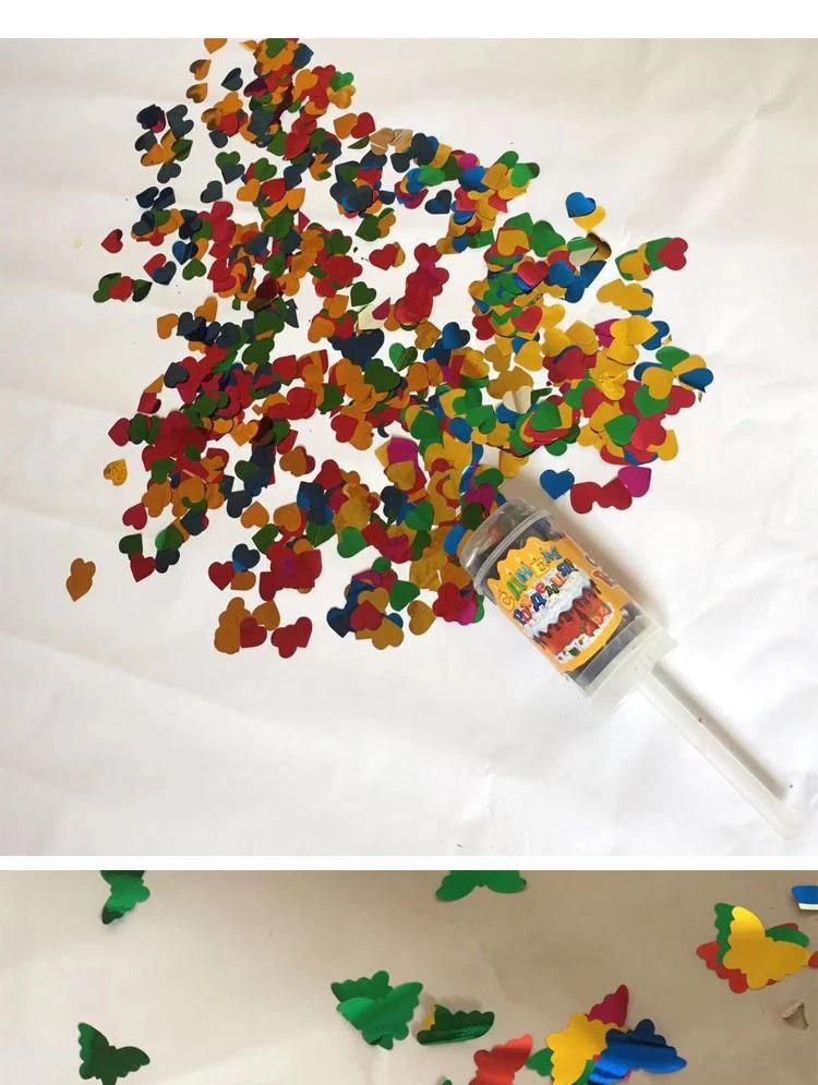 Showsea Wedding Party OEM Confetti Shape Unique Factory Price Foil Various Color Push Pop Confetti
