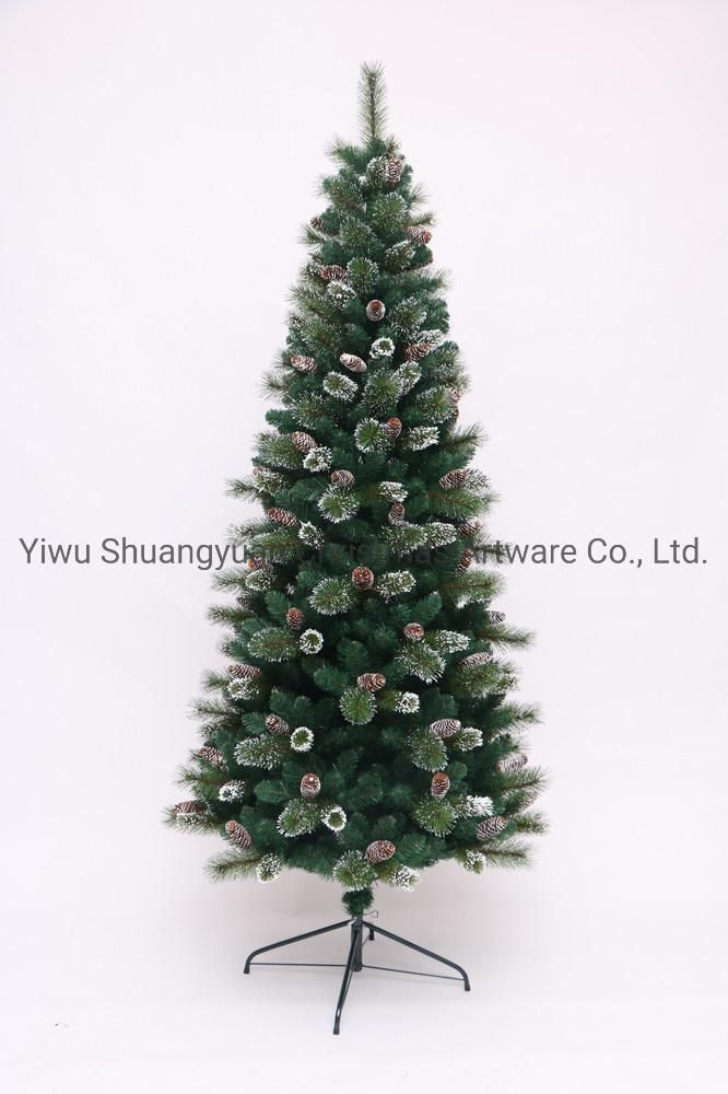 Green PVC Christmas Tree with Pine Needle for Decoration