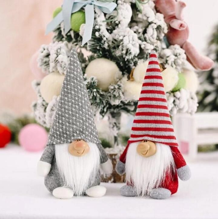 Handmade Christmas Decoration Toys Plush Gnome Decorative Fabric Doll