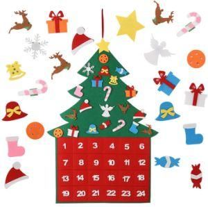 DIY Office Home Ornaments Indoor Decoration Children Kids Gifts Felt Christmas Calendar