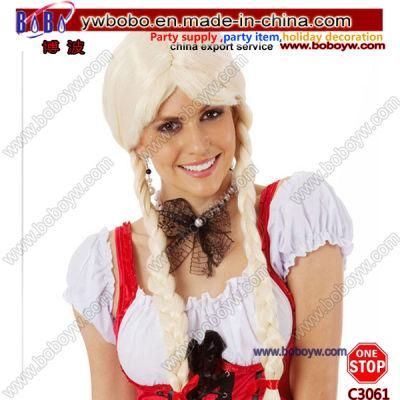 Crazy Funny Wig Oktoberfest Party Supply Hair Decoration Party Wig Birthday Party Gift (C3061)