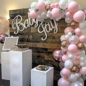 124PCS Confetti Chorme Metallic Balloon Arch Garland Party Decorations Toy
