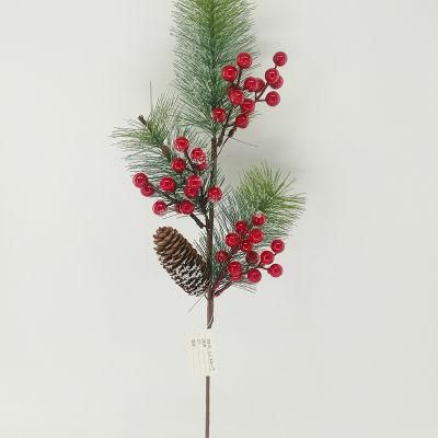 Green Silver and Tree Cuttings Christmas Flower