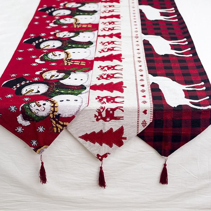 Christmas Gift Table Runner Merry Christmas Decor for Home Ornaments